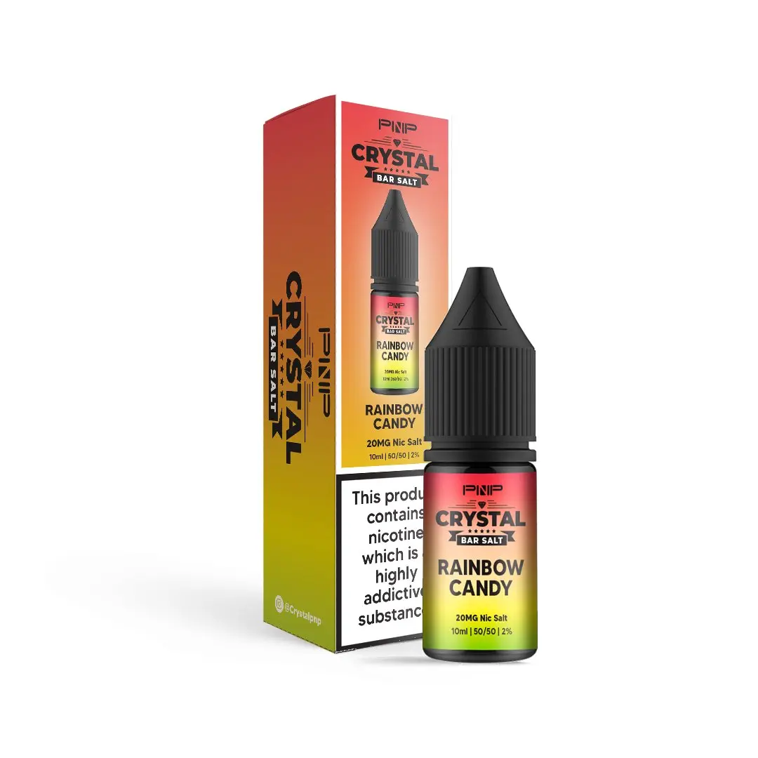  Rainbow Candy Nic Salt E-liquid by PNP Crystal Bar Nic Salt 10ml 